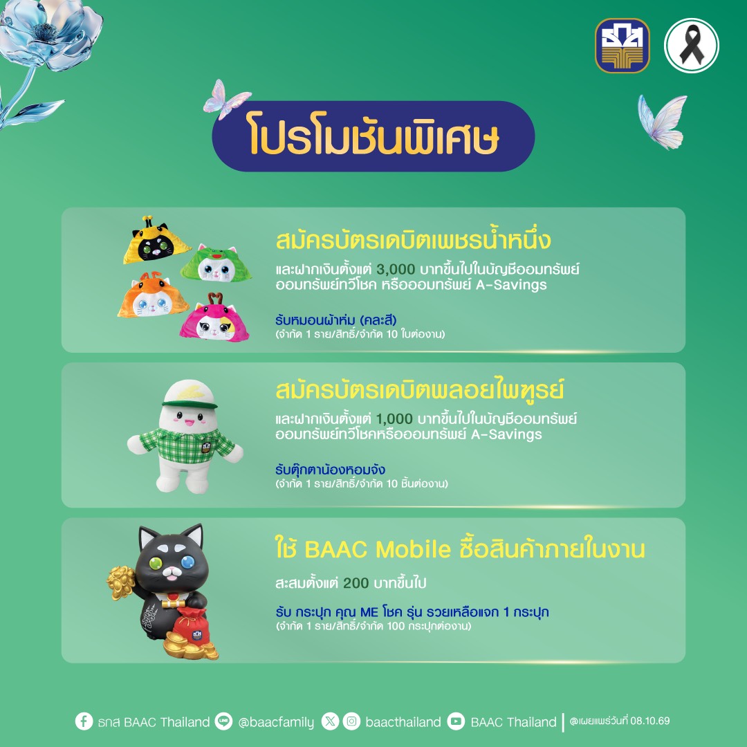 ธ.ก.ส. บุกภาคอีสาน นำผลิตภัณฑ์และบริการทางการเงินเสิร์ฟลูกค้า ในงาน Money Expo Udonthani วันที่ 9-11 ต.ค. นี้ — ภาพที่ 3