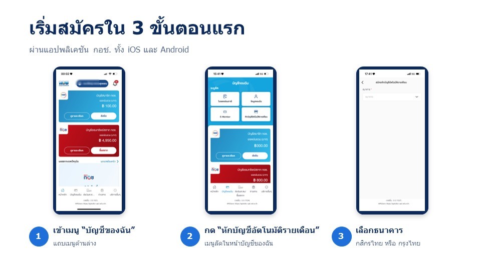กอช. ชวนสมาชิกติดปีกความมั่งคั่งวัยเกษียณ เปิดตัวฟีเจอร์ “Direct Debit” หักบัญชีอัตโนมัติรายเดือน ออมสบาย ไม่กลัวลืม พร้อมรับเงินสมทบสูงสุด 100% — ภาพที่ 2